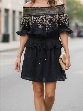 Rachel Zoe | Dresses | Nwt Rachel Zoe Kiki Ruffle Dress Black